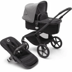 Bugaboo Combi Kinderwagen Fox 5 Met Accessoires Black /Grey Melange -Bugaboo bugaboo combi kinderwagen fox 5 met accessoires black grey melange a416759 2