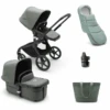 Bugaboo Combi Kinderwagen Fox 5 Met Toebehoren Black / Forest Green -Bugaboo bugaboo combi kinderwagen fox 5 met toebehoren black forest green a416758