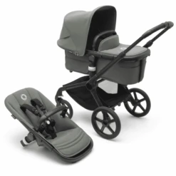 Bugaboo Combi Kinderwagen Fox 5 Met Toebehoren Black / Forest Green -Bugaboo bugaboo combi kinderwagen fox 5 met toebehoren black forest green a416758 2