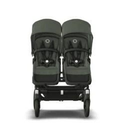 Bugaboo Donkey 5 Duo Essential Bundel - Black - Forest Green -Bugaboo bugaboo donkey 5 black forest green forest green 3 1