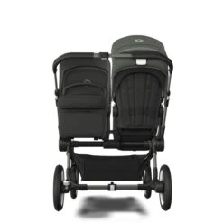 Bugaboo Donkey 5 Duo Graphite Mix And Match -Bugaboo bugaboo donkey 5 duo graphite black forest green front