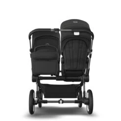 Bugaboo Donkey 5 Duo Essential Bundel - Graphite - Midnight Black -Bugaboo bugaboo donkey 5 duo graphite black midnight black 2022
