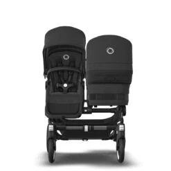 Bugaboo Donkey 5 Duo Essential Bundel - Graphite - Midnight Black -Bugaboo bugaboo donkey 5 duo graphite black midnight black back