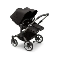 Bugaboo Donkey 5 Duo Essential Bundel - Graphite - Midnight Black -Bugaboo bugaboo donkey 5 duo graphite black midnight black seats