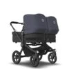 Bugaboo Donkey 5 Twin Black - Midnight Black - Stormy Blue -Bugaboo bugaboo donkey 5 twin black midnight black stormy blue 10