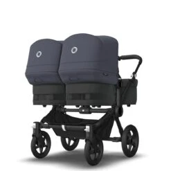 Bugaboo Donkey 5 Twin Black - Midnight Black - Stormy Blue -Bugaboo bugaboo donkey 5 twin black midnight black stormy blue