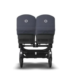 Bugaboo Donkey 5 Twin Black - Midnight Black - Stormy Blue -Bugaboo bugaboo donkey 5 twin black midnight black stormy blue 9