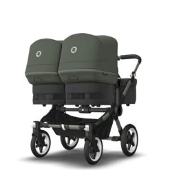 Bugaboo Donkey 5 Twin Graphite - Midnight Black - Forest Green -Bugaboo bugaboo donkey 5 twin graphite midnight black forest green