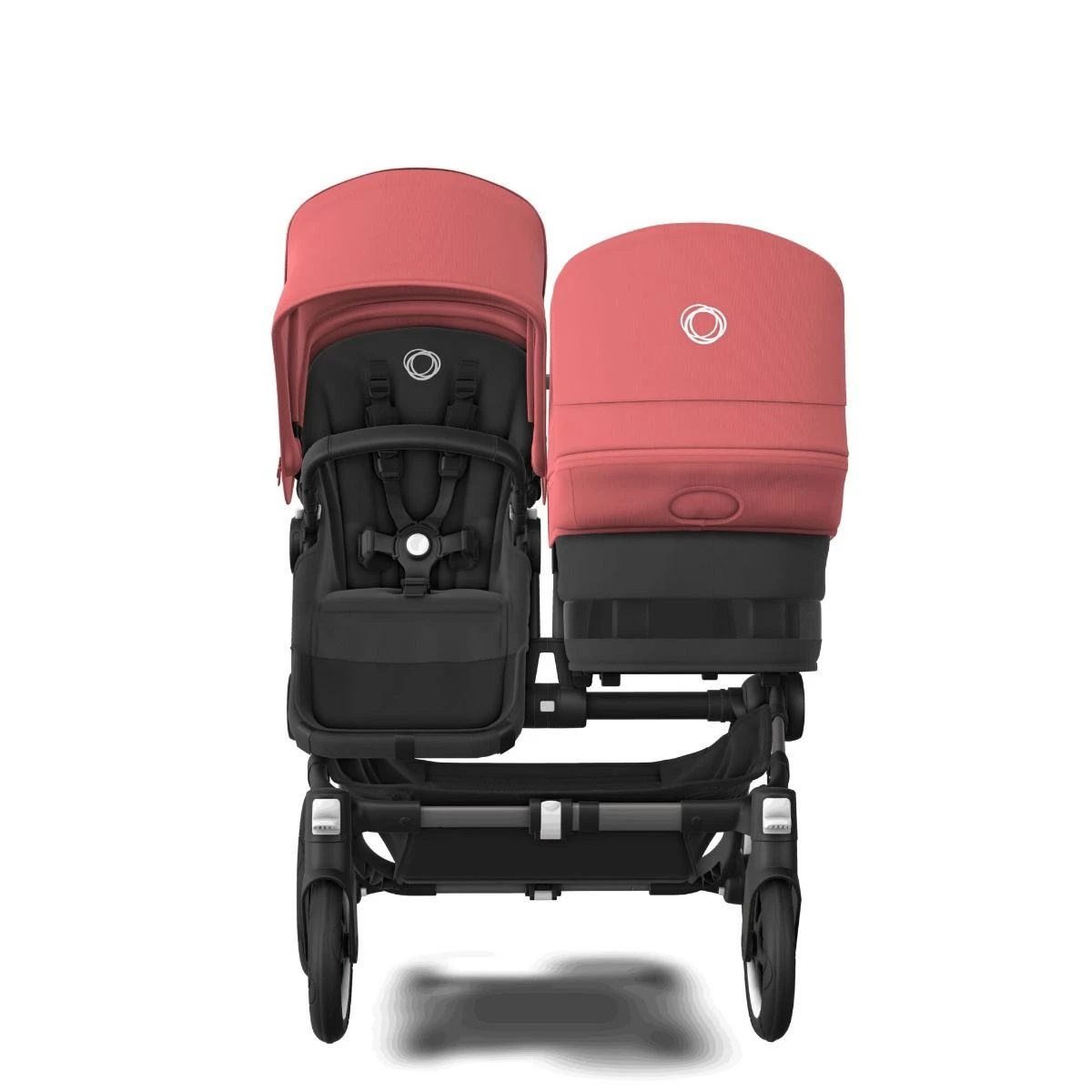 Bugaboo Donkey 5 Duo Black - Midnight Black - Sunrise Red 4 Bugaboo Donkey 5 Duo Black - Midnight Black - Sunrise Red - Afbeelding 2