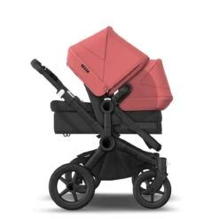 Bugaboo Donkey 5 Duo Black - Midnight Black - Sunrise Red 11 Bugaboo Donkey 5 Duo Black - Midnight Black - Sunrise Red -Bugaboo bugaboo donkey duo black midnight black sunrise red 2