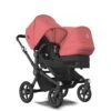 Bugaboo Donkey 5 Duo Black - Midnight Black - Sunrise Red 1 Bugaboo Donkey 5 Duo Black - Midnight Black - Sunrise Red -Bugaboo bugaboo donkey duo black midnight black sunrise red 3