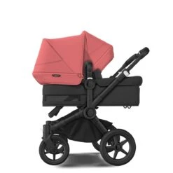 Bugaboo Donkey 5 Duo Black - Midnight Black - Sunrise Red 12 Bugaboo Donkey 5 Duo Black - Midnight Black - Sunrise Red -Bugaboo bugaboo donkey duo black midnight black sunrise red 4
