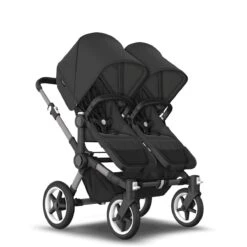 Bugaboo Donkey 5 Duo Graphite - Midnight Black - Midnight Black -Bugaboo bugaboo donkey duo graphite midnight black midnight black 11
