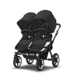 Bugaboo Donkey 5 Duo Graphite - Midnight Black - Midnight Black -Bugaboo bugaboo donkey duo graphite midnight black midnight black 9