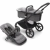 Bugaboo Kinderwagen Fox 5 Basis Black /Grey Melange -Bugaboo bugaboo kinderwagen fox 5 basis black grey melange a410008