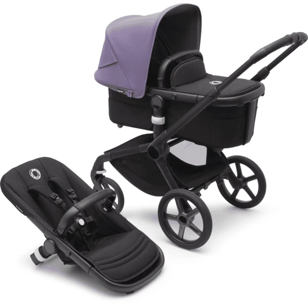 Bugaboo Kinderwagen Fox 5 Met Reiswieg En Zitje Black /Astro Purple 3 Bugaboo Kinderwagen Fox 5 Met Reiswieg En Zitje Black /Astro Purple