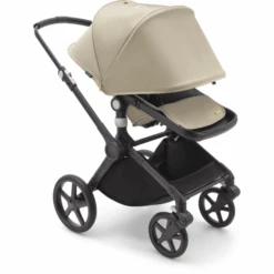 Bugaboo Kinderwagen Fox Cub Met Reiswieg En Zitje Black /Desert Beige -Bugaboo bugaboo kinderwagen fox cub met reiswieg en zitje black desert beige a410119 1