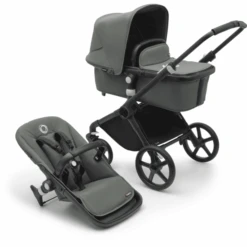 Bugaboo Kinderwagen Fox Cub Met Reiswieg En Zitje Black / Forest Green