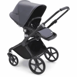 Bugaboo Kinderwagen Fox Cub Met Reiswieg En Zitje Black /Stormy Blue -Bugaboo bugaboo kinderwagen fox cub met reiswieg en zitje black stormy blue a410115 1