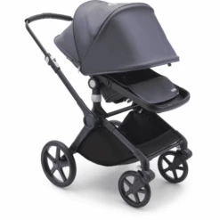 Bugaboo Kinderwagen Fox Cub Met Reiswieg En Zitje Black /Stormy Blue -Bugaboo bugaboo kinderwagen fox cub met reiswieg en zitje black stormy blue a410115 2