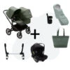 Bugaboo Donkey 5 Duo Essential Bundel - Black - Forest Green -Bugaboo bugaboo donkey 5 duo essential bundel black forest green