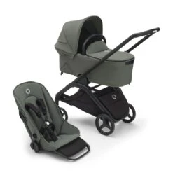 Bugaboo Dragonfly 3-in-1 Bundel Black-Forest Green -Bugaboo bugaboo dragonfly black forest green forest green combi 1