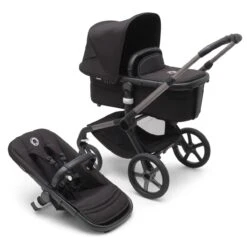 Bugaboo Fox 5 Essential Bundel Graphite - Midnight Black -Bugaboo bugaboo fox 5 graphite midnight black midnight black 1 2