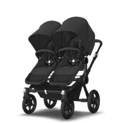 Bugaboo Donkey 5 Twin Black - Midnight Black - Midnight Black -Bugaboo bugboo donkey 5 twin black midnight black midnight black 10 2 1