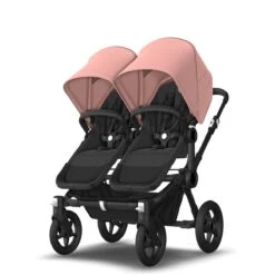 Bugaboo Donkey 5 Twin Black - Midnight Black - Morning Pink -Bugaboo bugboo donkey 5 twin black midnight black morning pink 6