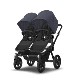 Bugaboo Donkey 5 Twin Black - Midnight Black - Stormy Blue -Bugaboo bugboo donkey 5 twin black midnight black stormy blue 3