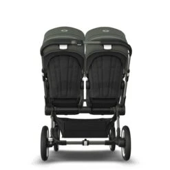 Bugaboo Donkey 5 Twin Graphite - Midnight Black - Forest Green -Bugaboo bugboo donkey 5 twin graphite midnight black foreste green