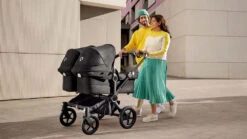 Bugaboo Donkey 5 Twin Black - Midnight Black - Midnight Black -Bugaboo medium png donkey 5 strolling lifestyle 16 9 1920x1080 1